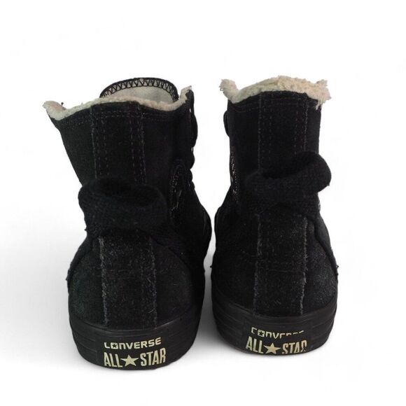 Converse Chuck Taylor Hollis High 'Black Suede' Sneakers 632568C Youth 4 - Picture 5 of 12